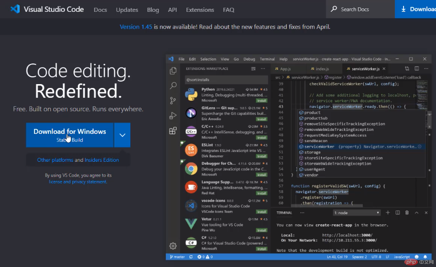 官网下载vscode