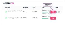 下载转换后的PPT文件