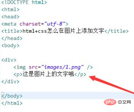 html中怎樣在圖片上加入文字