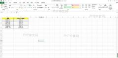 Excel 成功打开工作表后的表格网格和功能区界面
