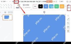 WPS中插入并绘制文本框或色块区域作为简报版面基础