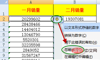 How to remove the green triangle in the upper left corner of excel table