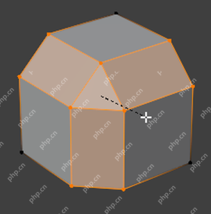 Blender 5.2 Bevel 示例显示增加倒角宽度后的模型边缘