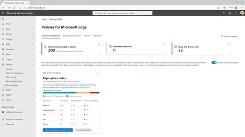 Microsoft Edge企业监控仪表板