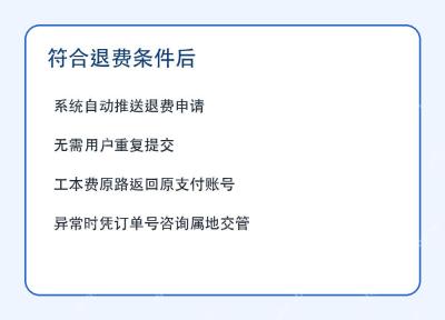 交管12123退办业务自动退费说明