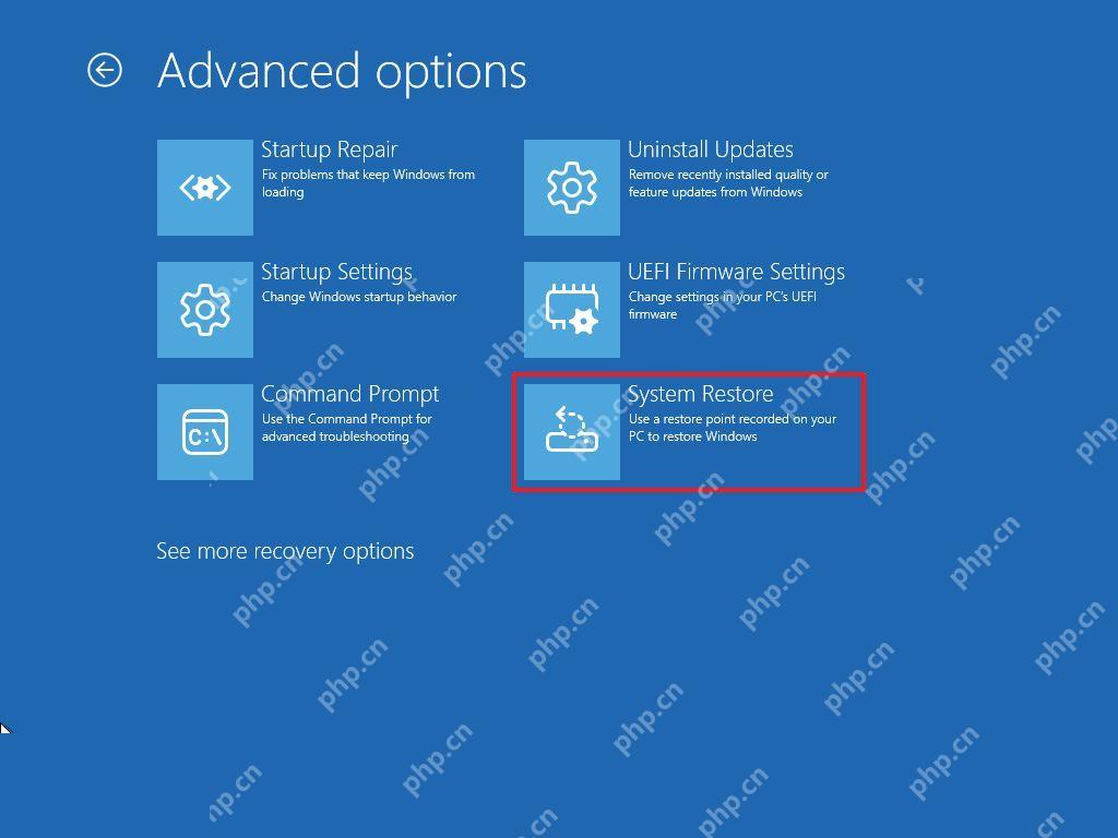 win11还原点恢复失败怎么办_win11系统还原失败排查指南 - php中文网