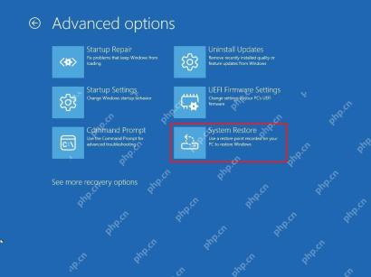 win11还原点恢复失败怎么办_win11系统还原失败排查指南 - php中文网