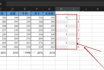 WPS表格辅助列中选中用于插入空行的空白单元格