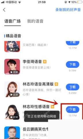高德地图语音广场下载导航语音包