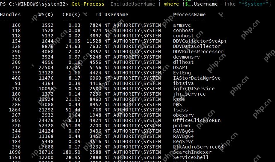 Win11怎么查询进程实际运行的用户_后台任务账户核对 - php中文网