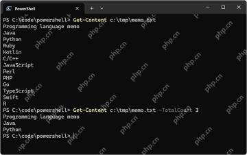 Windows PowerShell 使用 Get-Content 查看命令执行日志