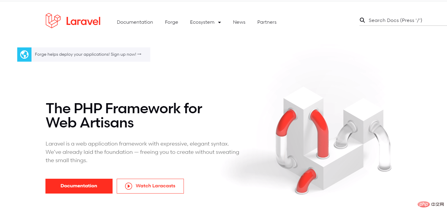 Was ist die offizielle Laravel-Website?