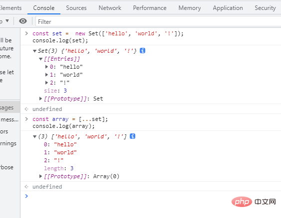 javascript怎麼將set轉為數組