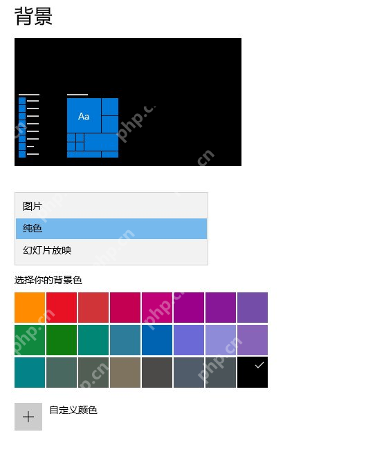 win10壁纸怎么关闭_win10桌面背景改为纯色的设置教程 - php中文网