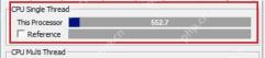 CPU-Z Windows Bench 页面高亮 CPU Single Thread 单线程分数区域