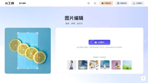 图片编辑的上传区与公开示例