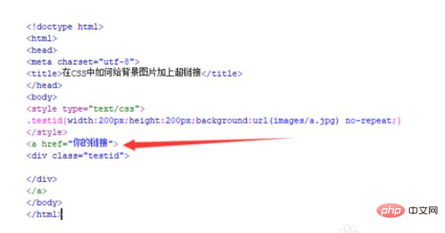 在CSS中如何给背景图片加上超链接