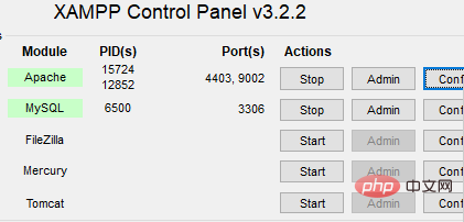 When connecting to phpMyAdmin in xampp, the prompt cannot be connected