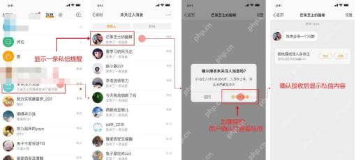 微博未关注人消息确认接收并查看提示