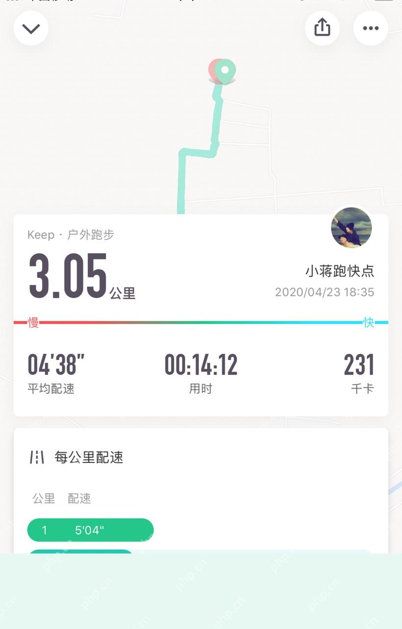 Keep 训练历史页面,显示按日期排列的单次训练记录
