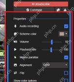 Wallpaper Engine 属性面板中 Volume 滑块用于调整动态壁纸音量
