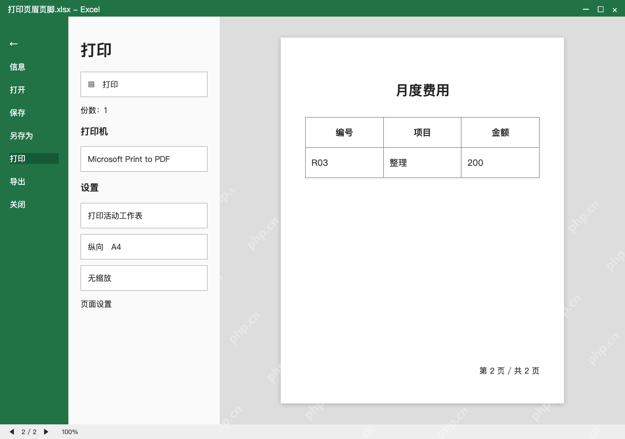 模拟 Microsoft Excel Windows桌面版 完整窗口:预览翻到第二页,检查字段已变成数字