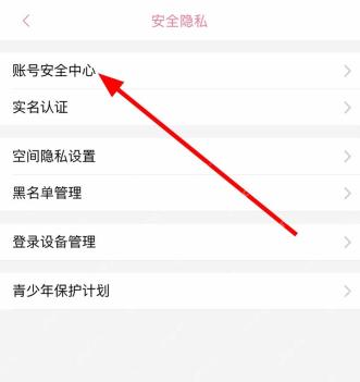 哔哩哔哩安全隐私页账号安全中心入口
