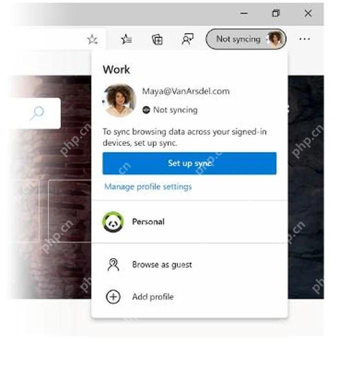 Microsoft Edge电脑端设置资料同步
