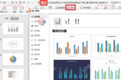WPS 演示插入图表窗口,左侧是图表类型列表,服务于打开图表入口步骤