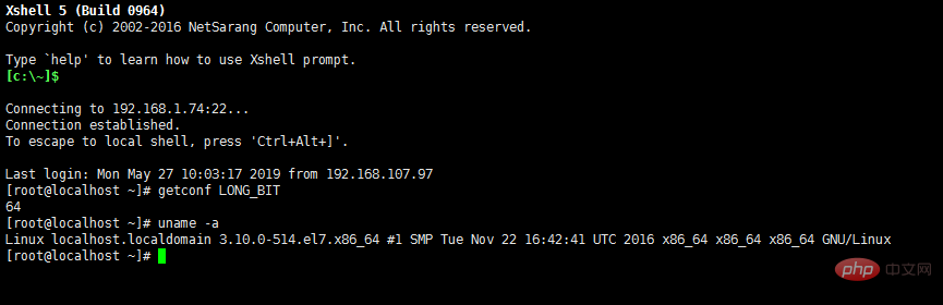 How to check the number of bits in a Linux system?