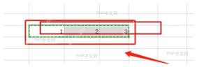 Excel 中选中横排数字区域准备复制的真实界面