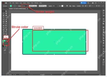 Illustrator 先选中需要复制颜色的目标图形