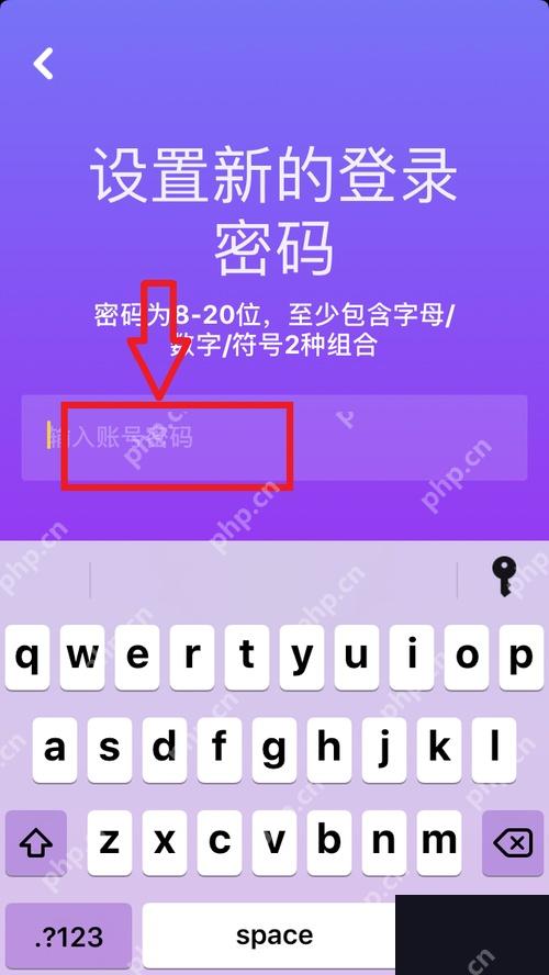 抖音设置新登录密码页面