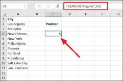 Excel中怎样用SEARCH函数查找特定文本内容