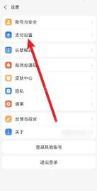 支付宝设置页面点击支付设置