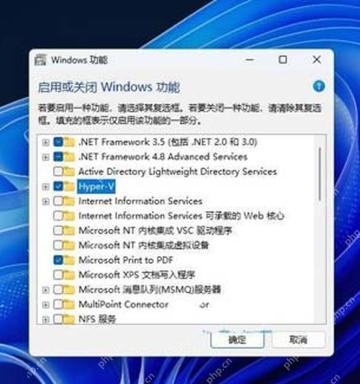 Win11 Windows 功能窗口勾选 .NET Framework 3.5