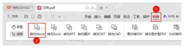 WPS怎么把PDF转换成Word_PDF编辑功能介绍方法步骤