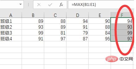 How to calculate the highest score in Excel