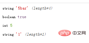 What is the permanent conversion function of php data type