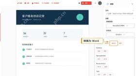 PDF转Word选择DOCX格式