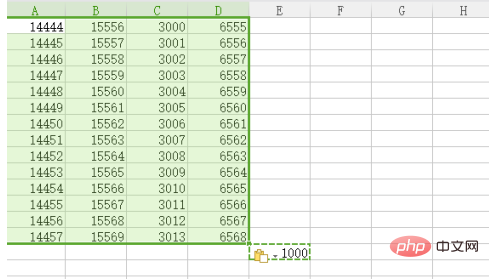 How to add numbers in batches in excel