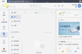 WPS如何在WPS首页进行搜索？中间操作
