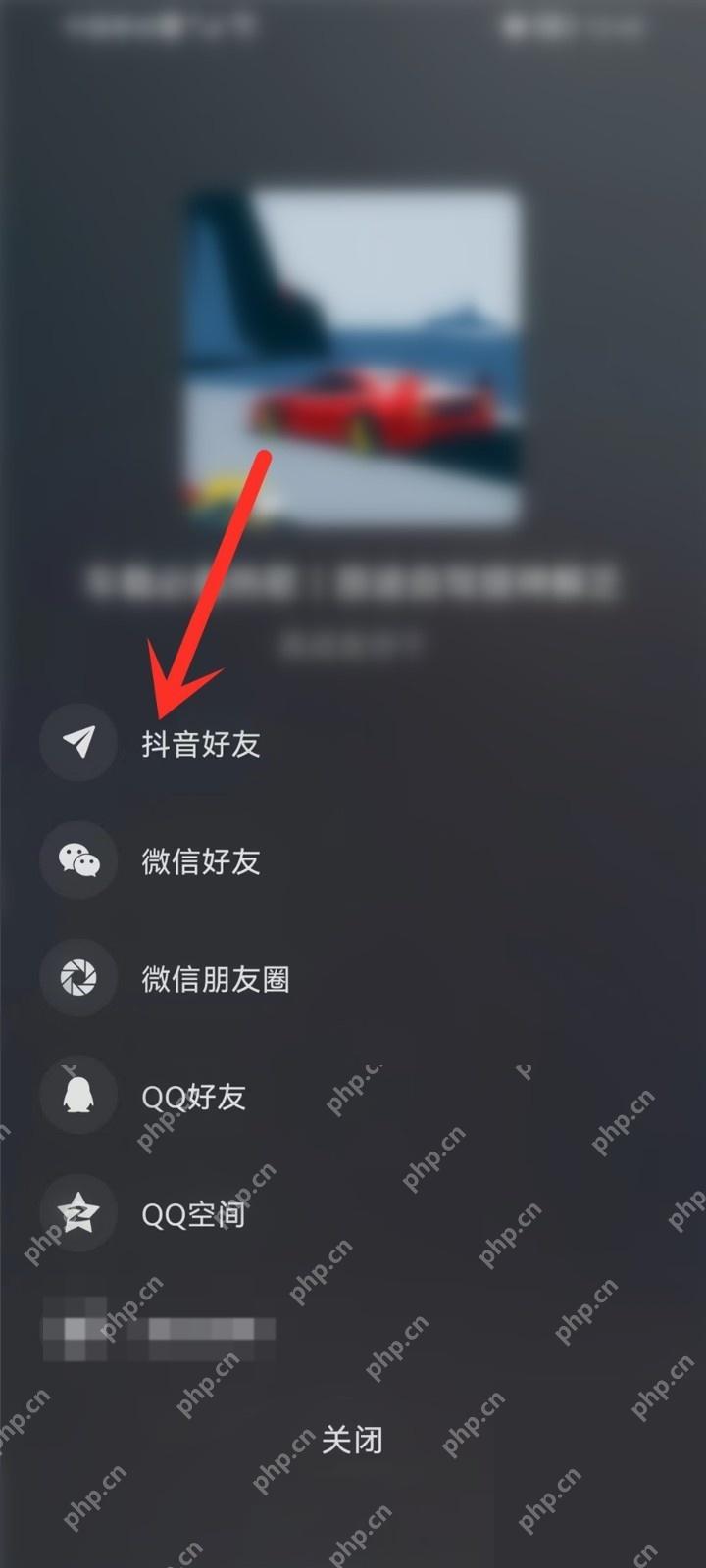 选择好友分享渠道