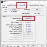 CPU-Z Memory 页面红框标出 DRAM Frequency 1599.6 MHz
