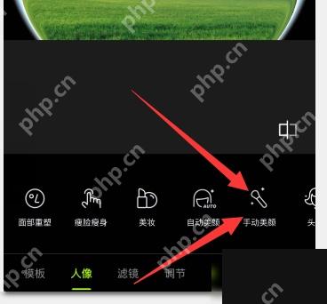 醒图手动美颜入口