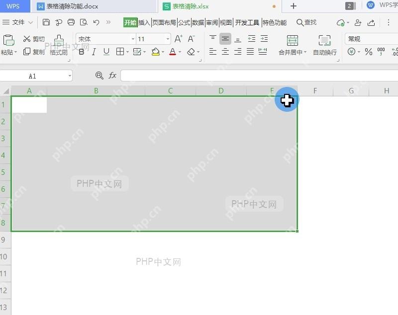 表格清除功能 清除内容格式与批注设置效果