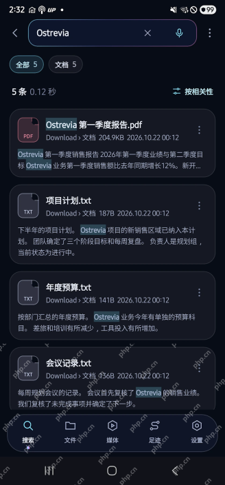 CrystalEngine中文全文搜索结果页