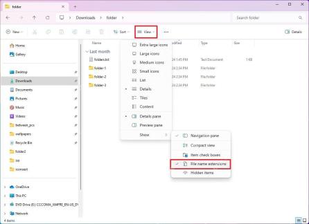 win11怎么显示文件扩展名_win11文件后缀名显示步骤 - php中文网