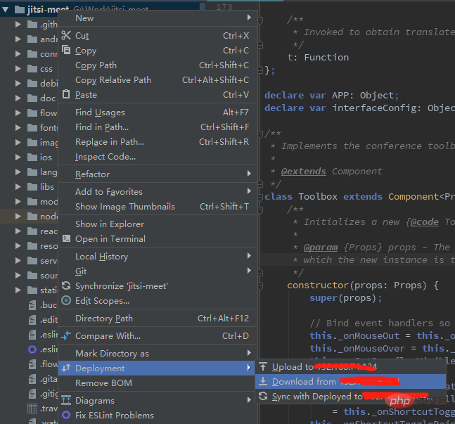 Comment utiliser web/phpstorm pour synchroniser automatiquement le code local sur un serveur distant (image et texte)