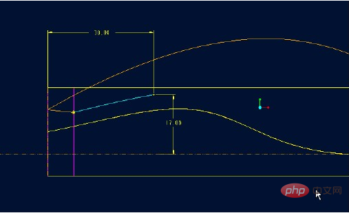 What are the detailed steps for drawing a mouse in ProE?